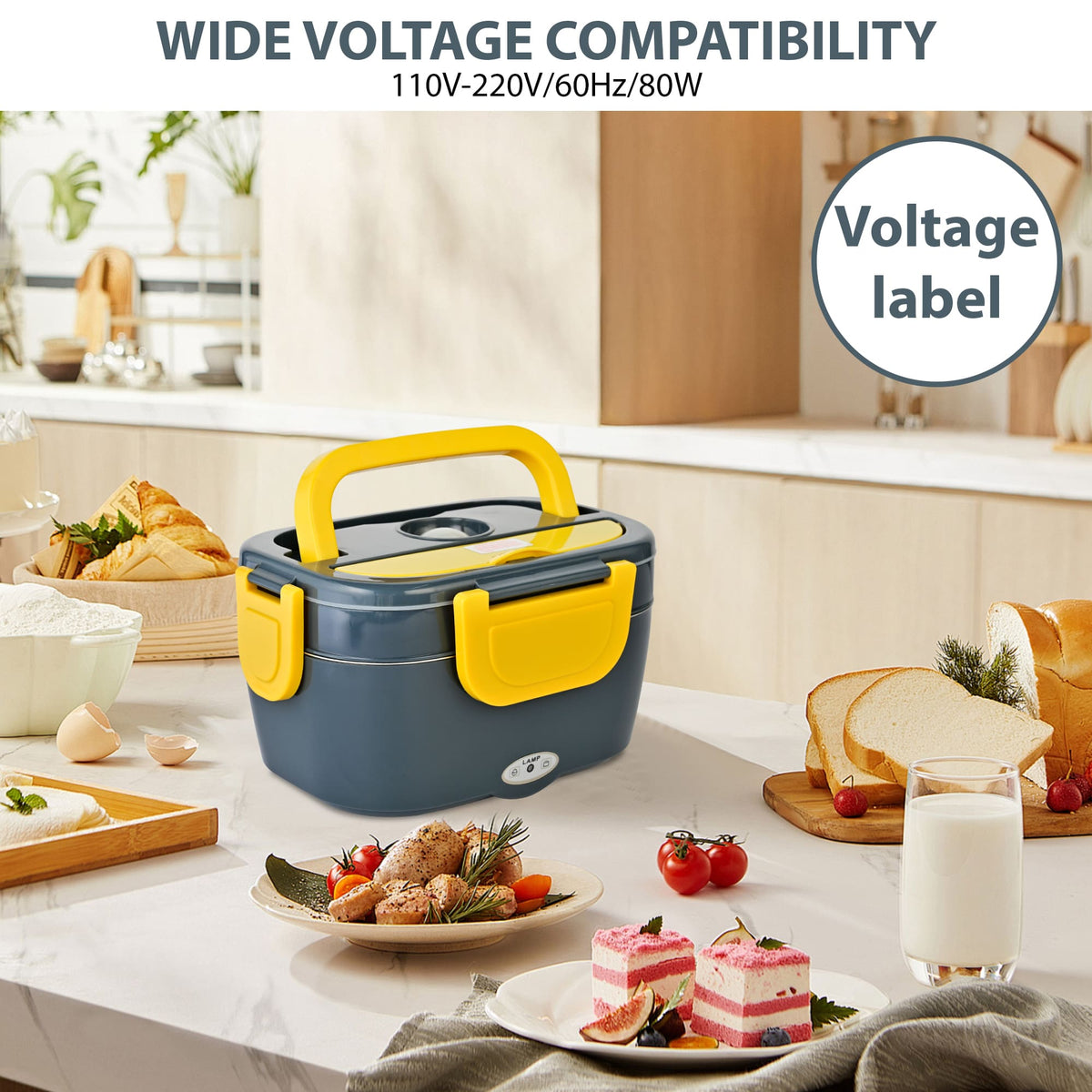 PUKOMC Portable Electric Lunch Box