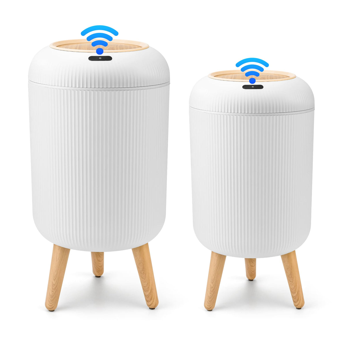 PUKOMC Smart Sensor Trash Can for Small Kitchen and Bathroom, 10 Liters Capacity