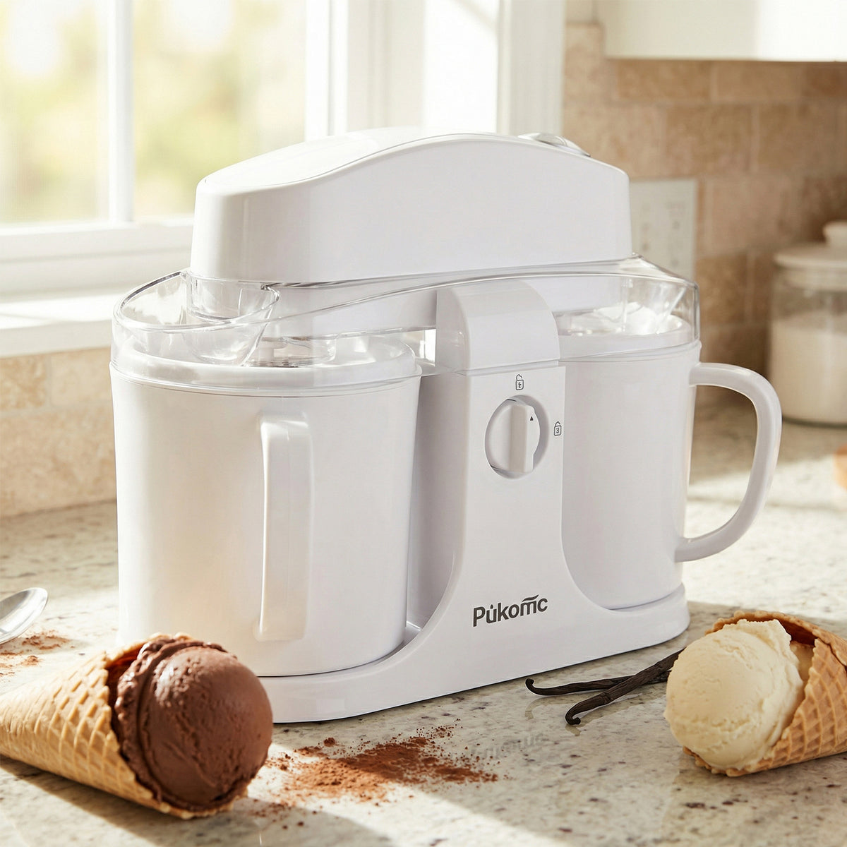 PUKOMC Ice Cream Maker Machine