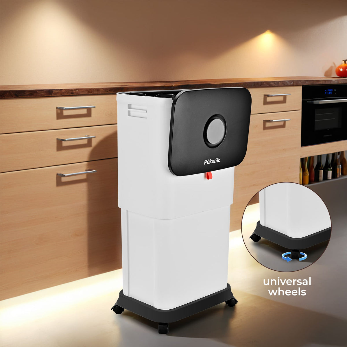 PUKOMC Telescopic Kitchen Trash Can for Kitchen