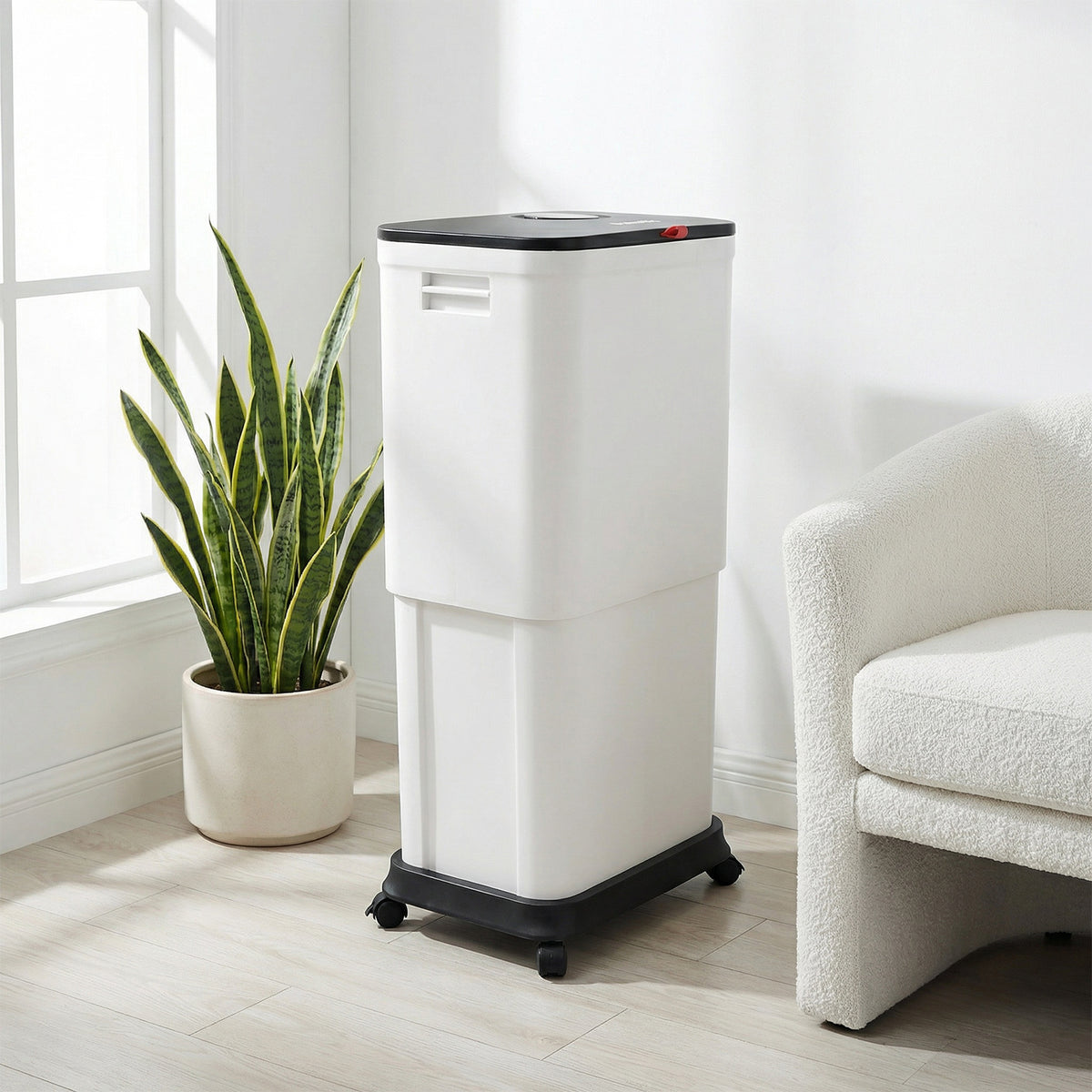 PUKOMC Telescopic Kitchen Trash Can for Kitchen