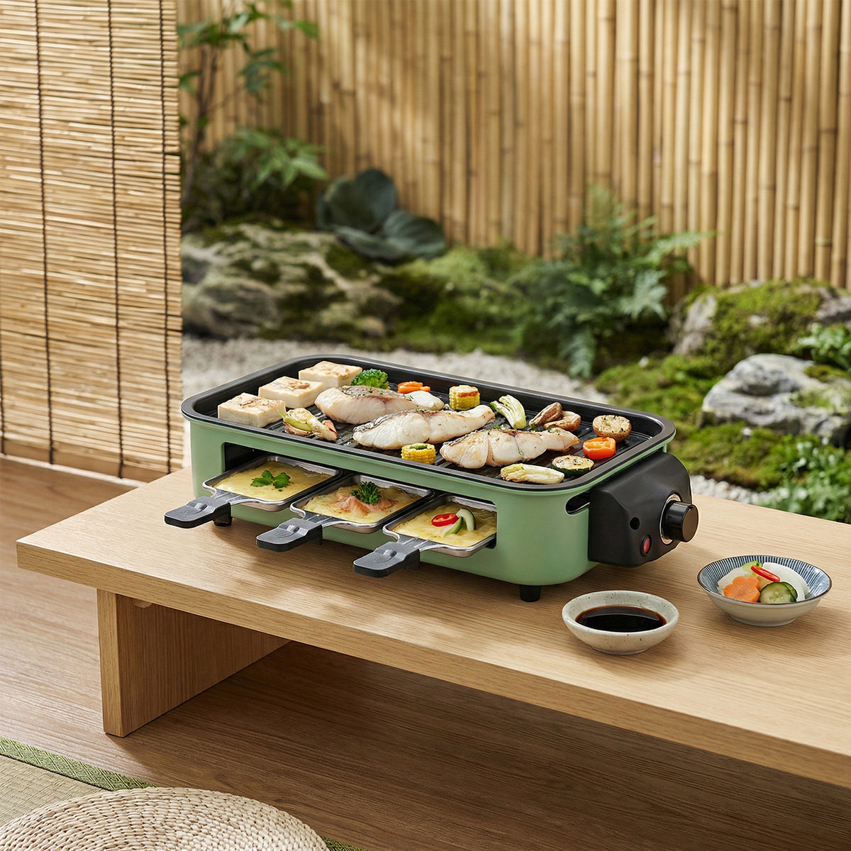 PUKOMC Electric Barbecue Grill for Home