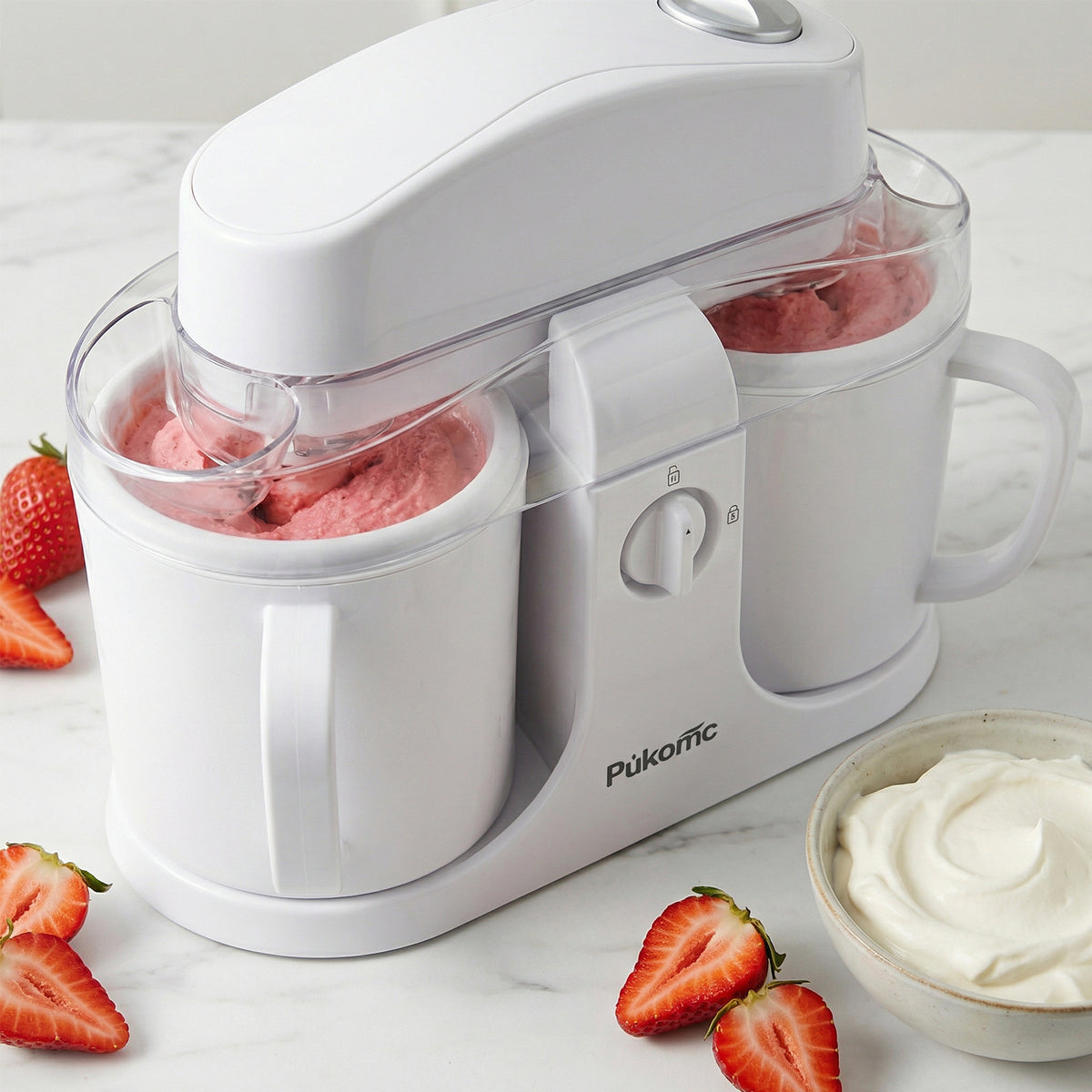 PUKOMC Ice Cream Maker Machine