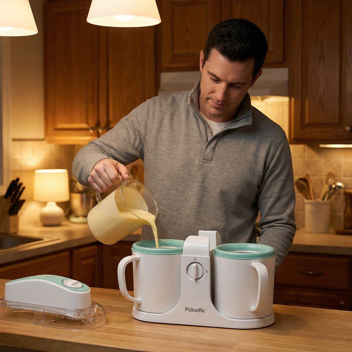 PUKOMC Ice Cream Maker Machine