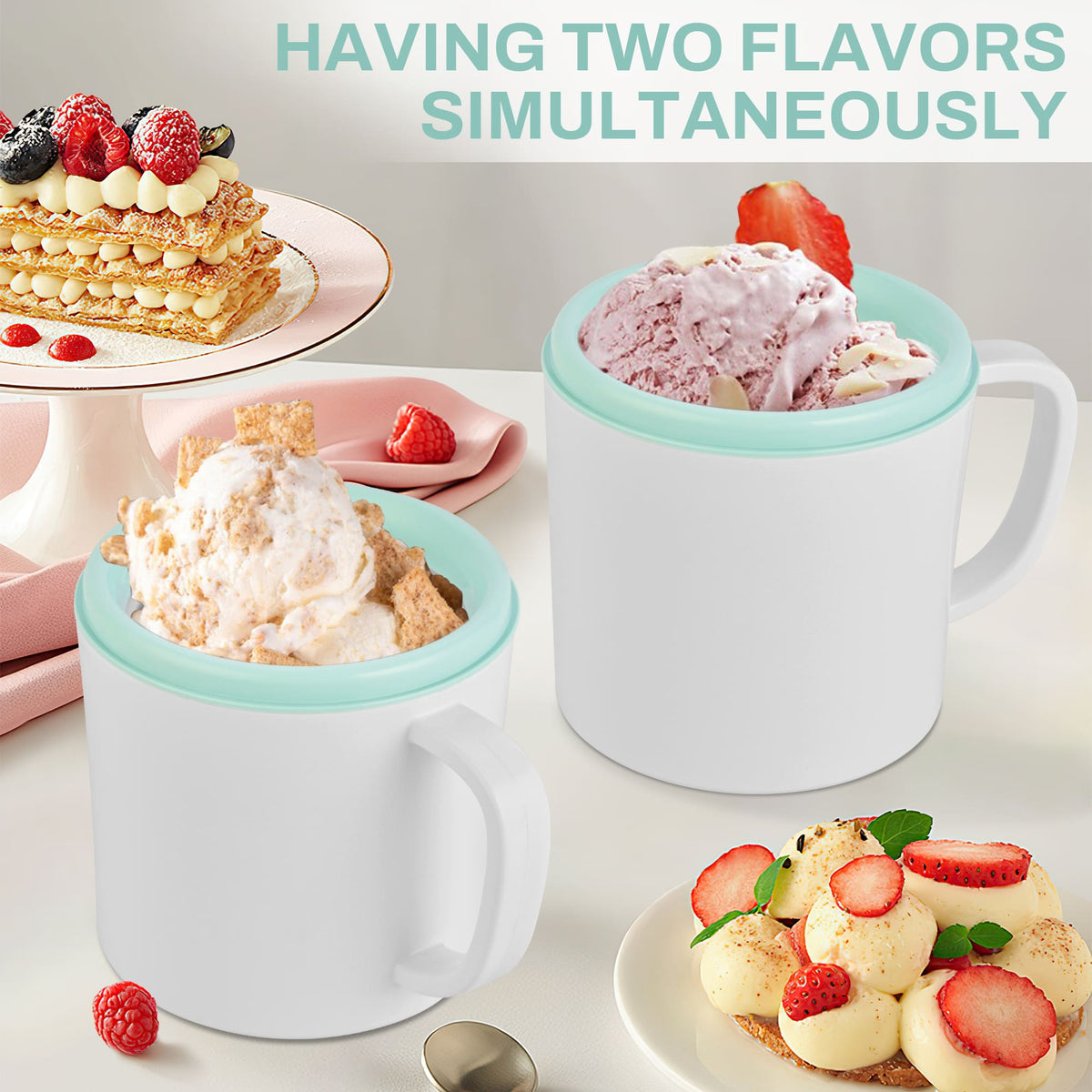 PUKOMC Ice Cream Maker Machine