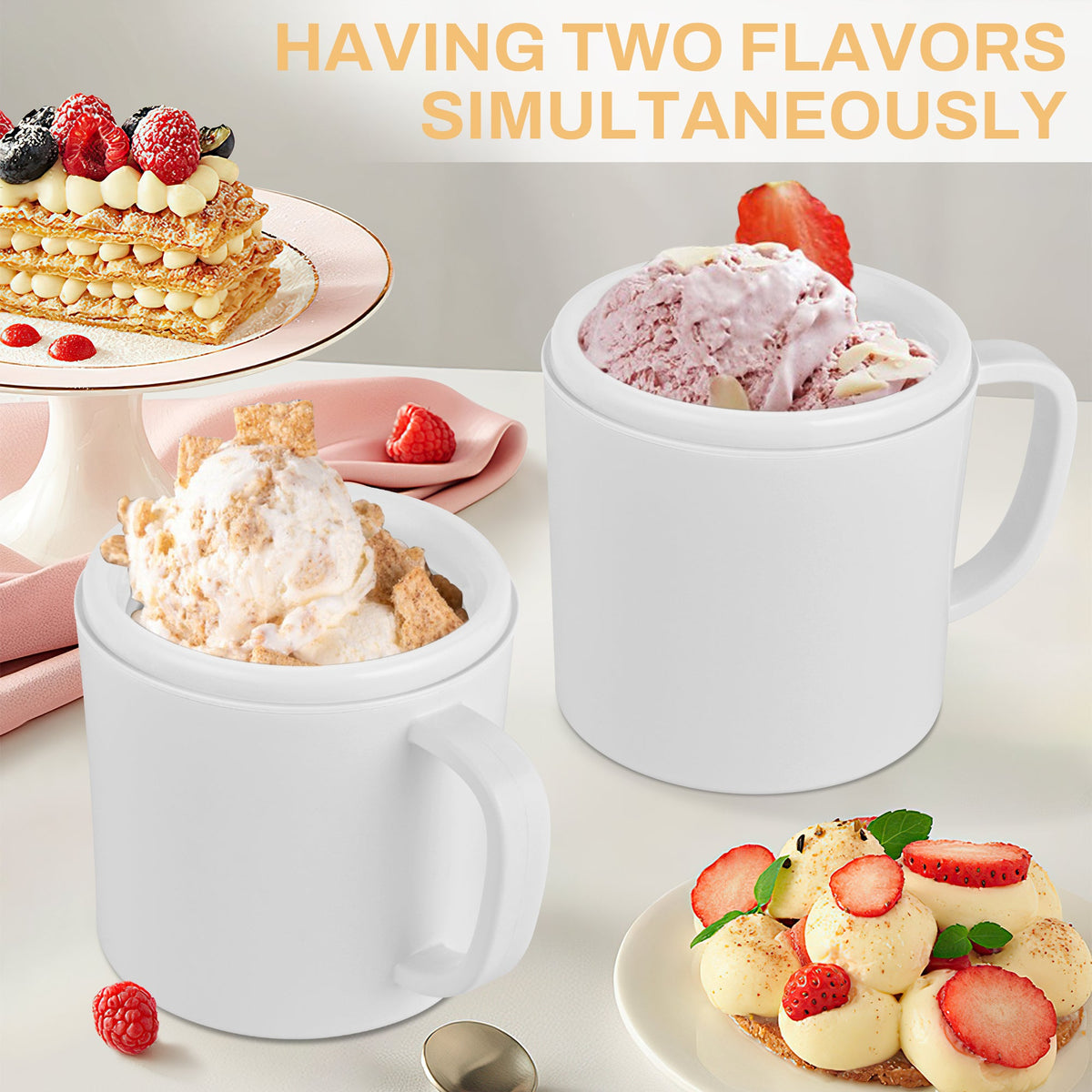PUKOMC Ice Cream Maker Machine