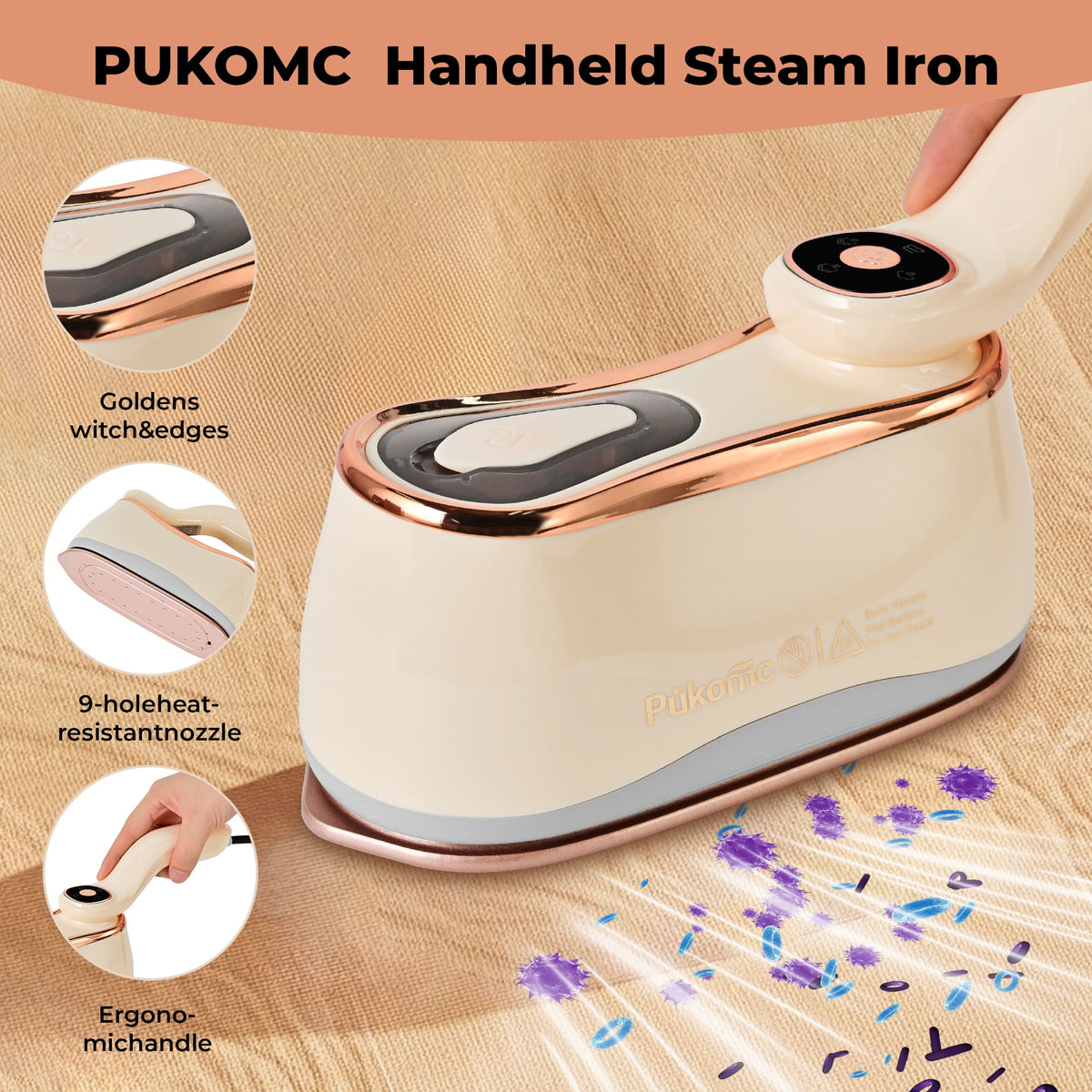 PUKOMC Pro Handheld Steamer