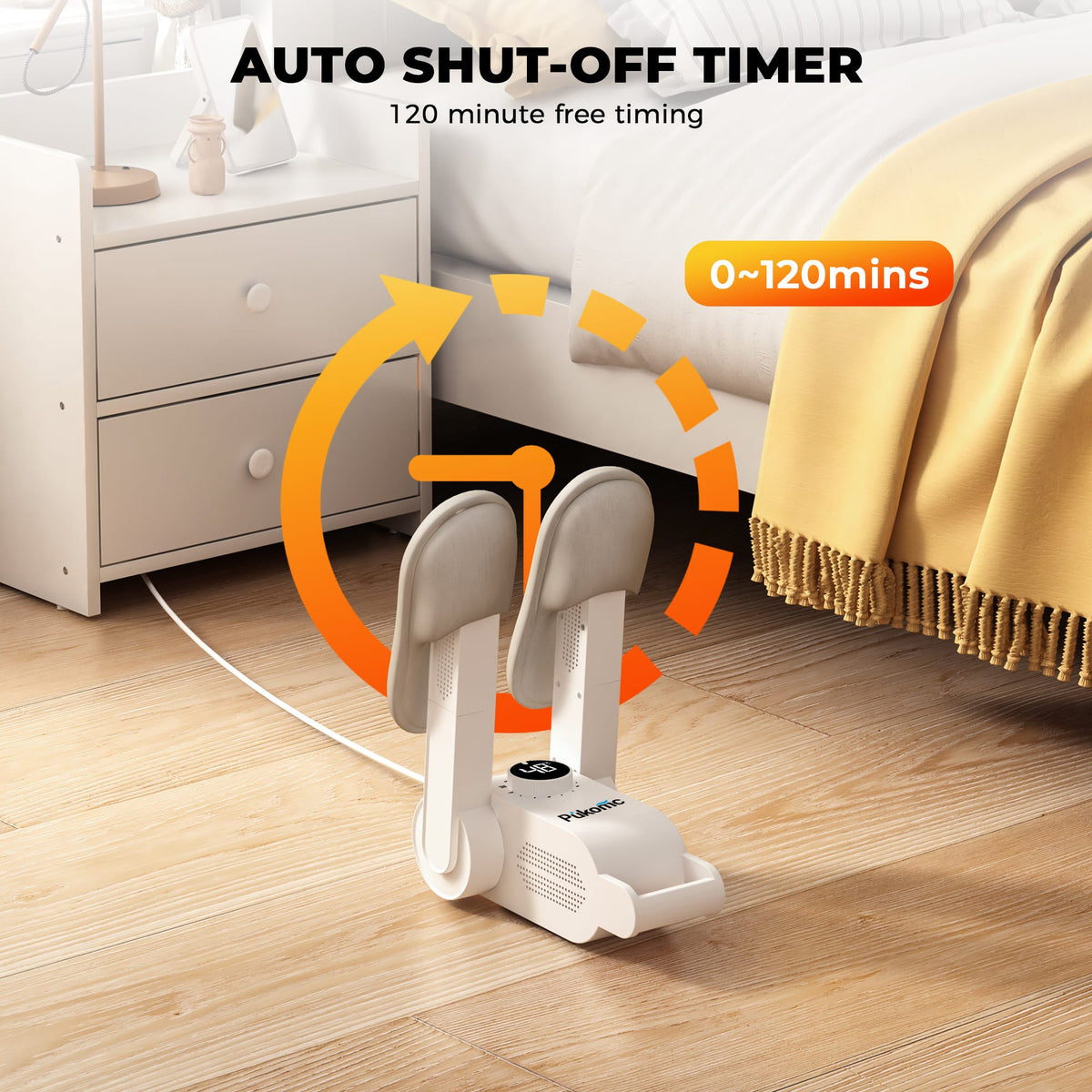 PUKOMC Foldable & Telescoping Shoe Dryer