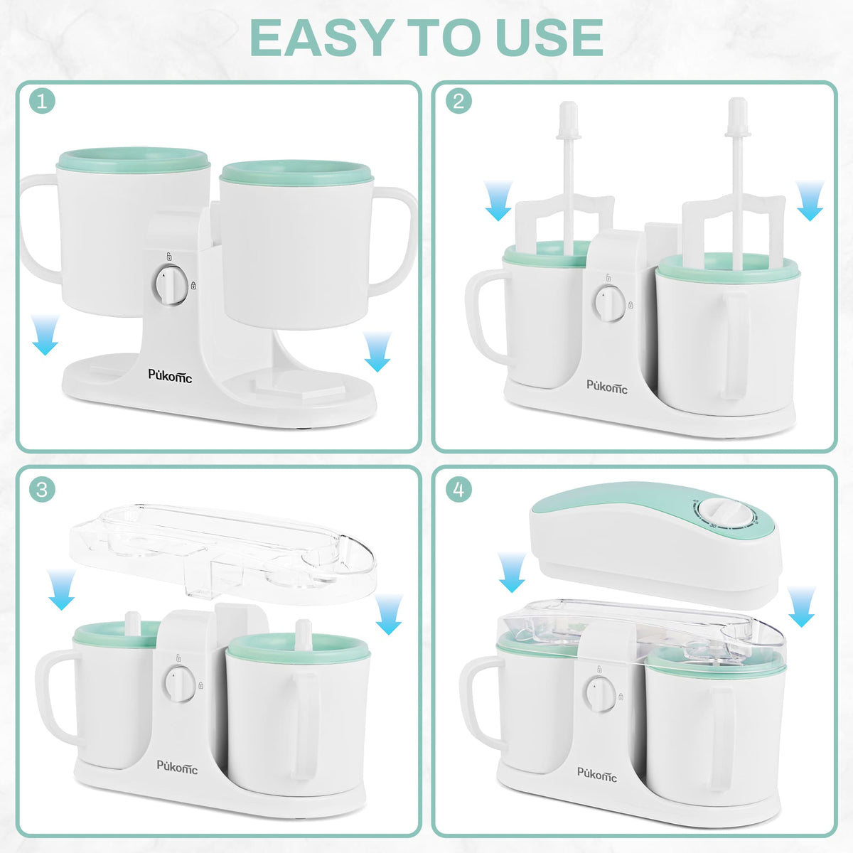 PUKOMC Ice Cream Maker Machine