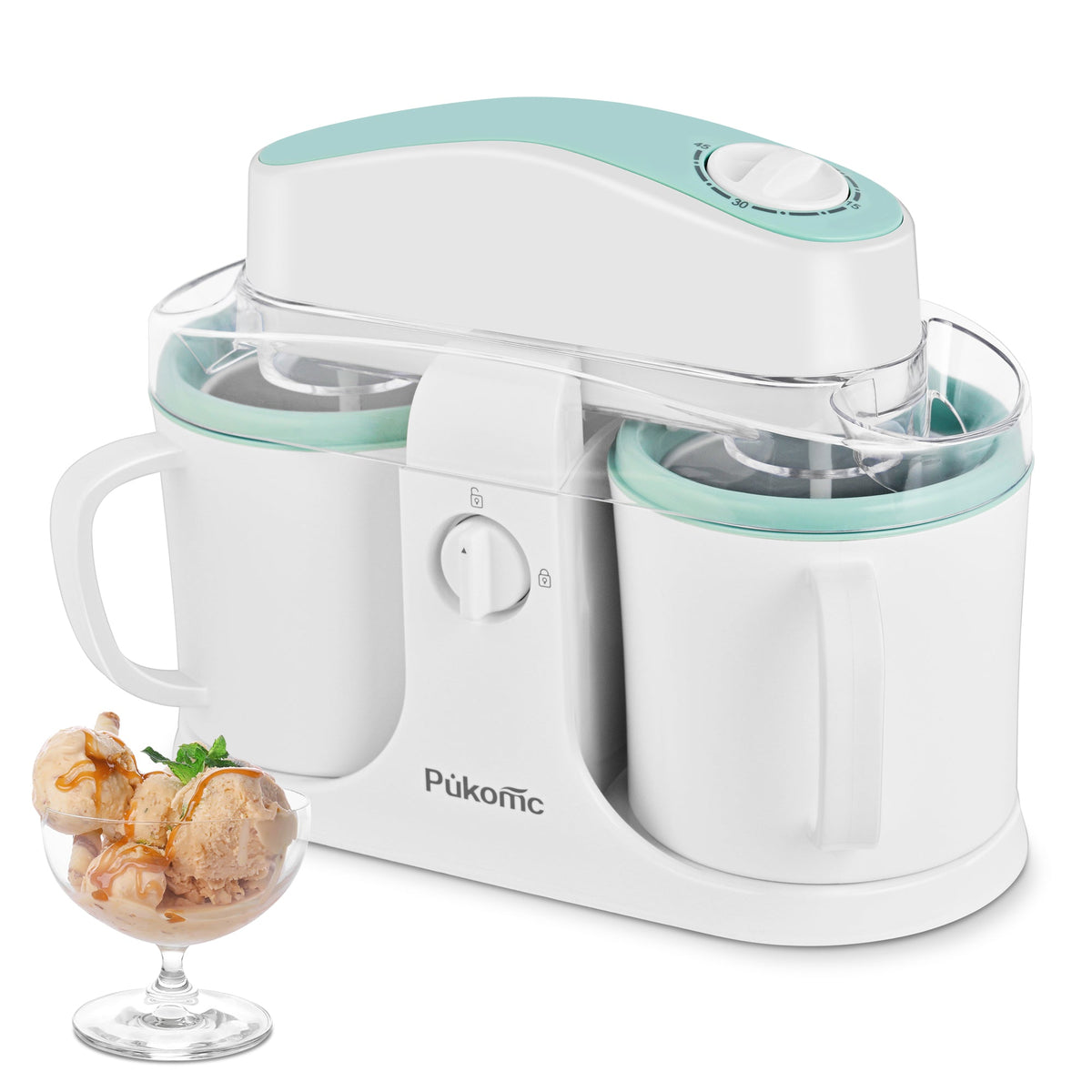 PUKOMC Ice Cream Maker Machine