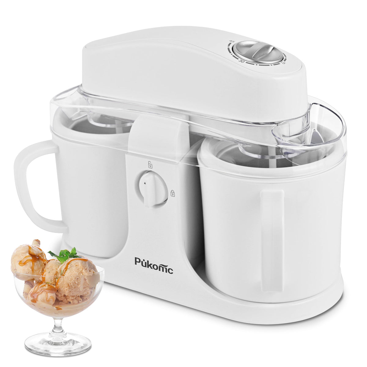 PUKOMC Ice Cream Maker Machine