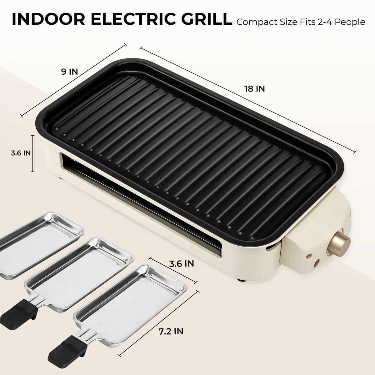 PUKOMC Electric Barbecue Grill for Home