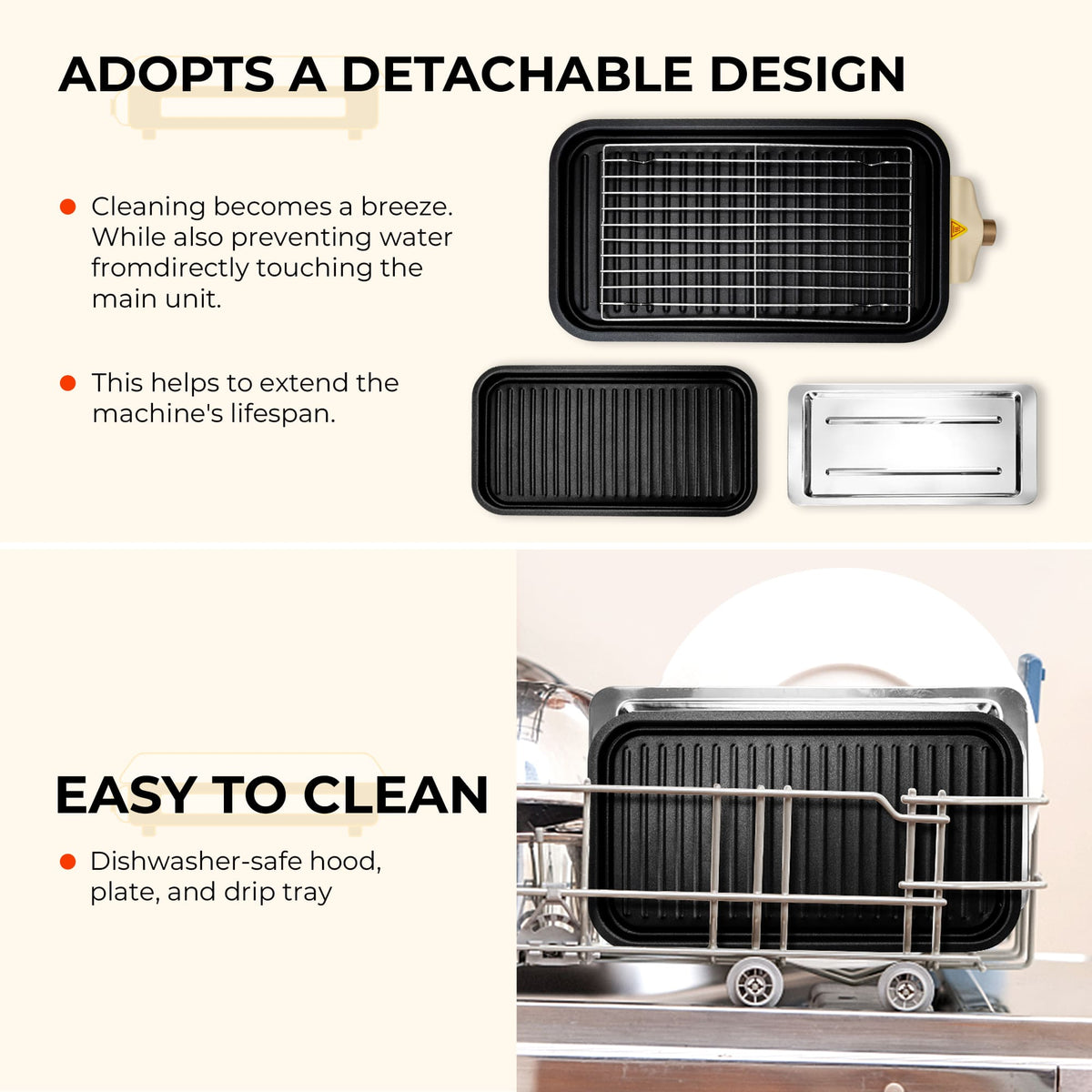 PUKOMC Electric Barbecue Grill for Home