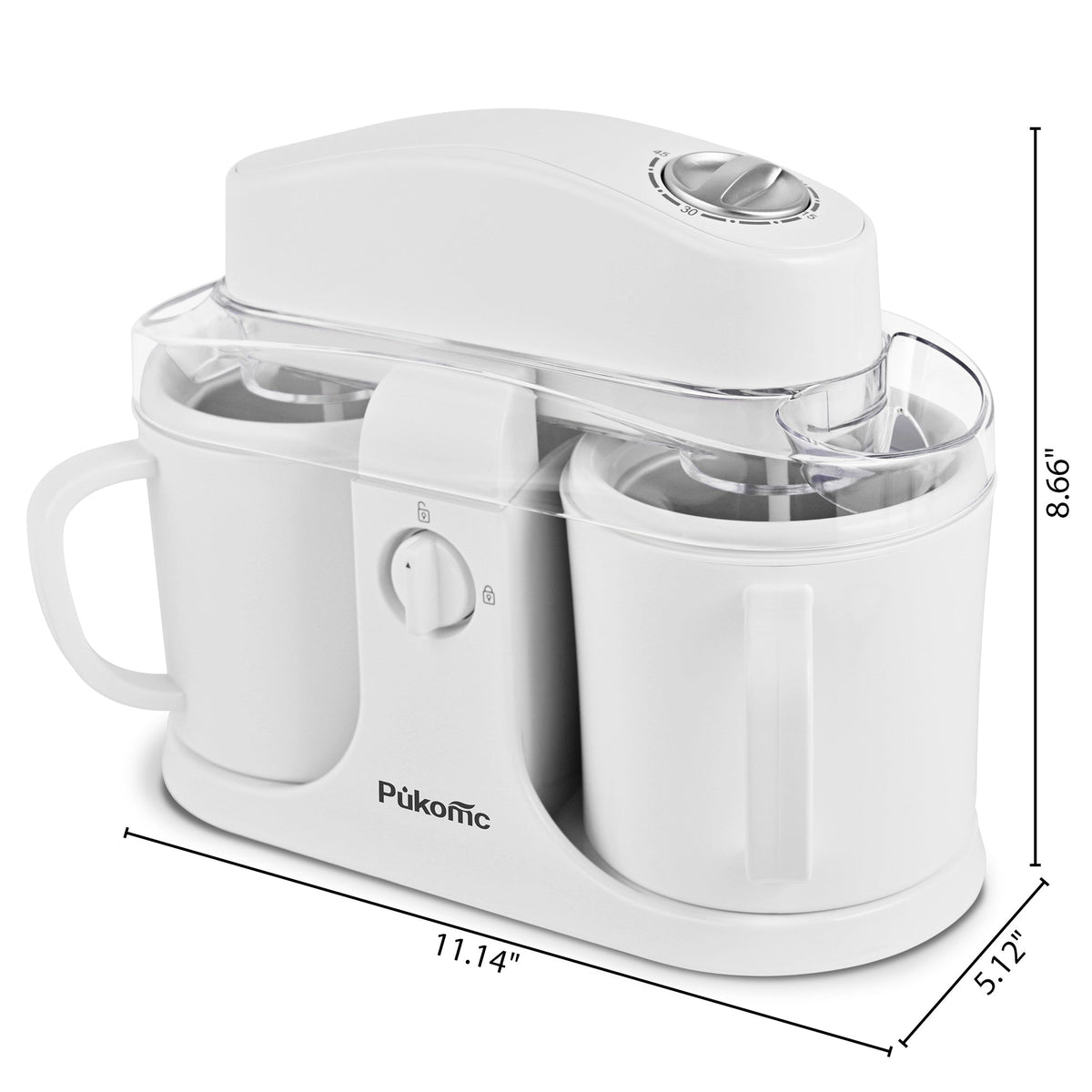 PUKOMC Ice Cream Maker Machine