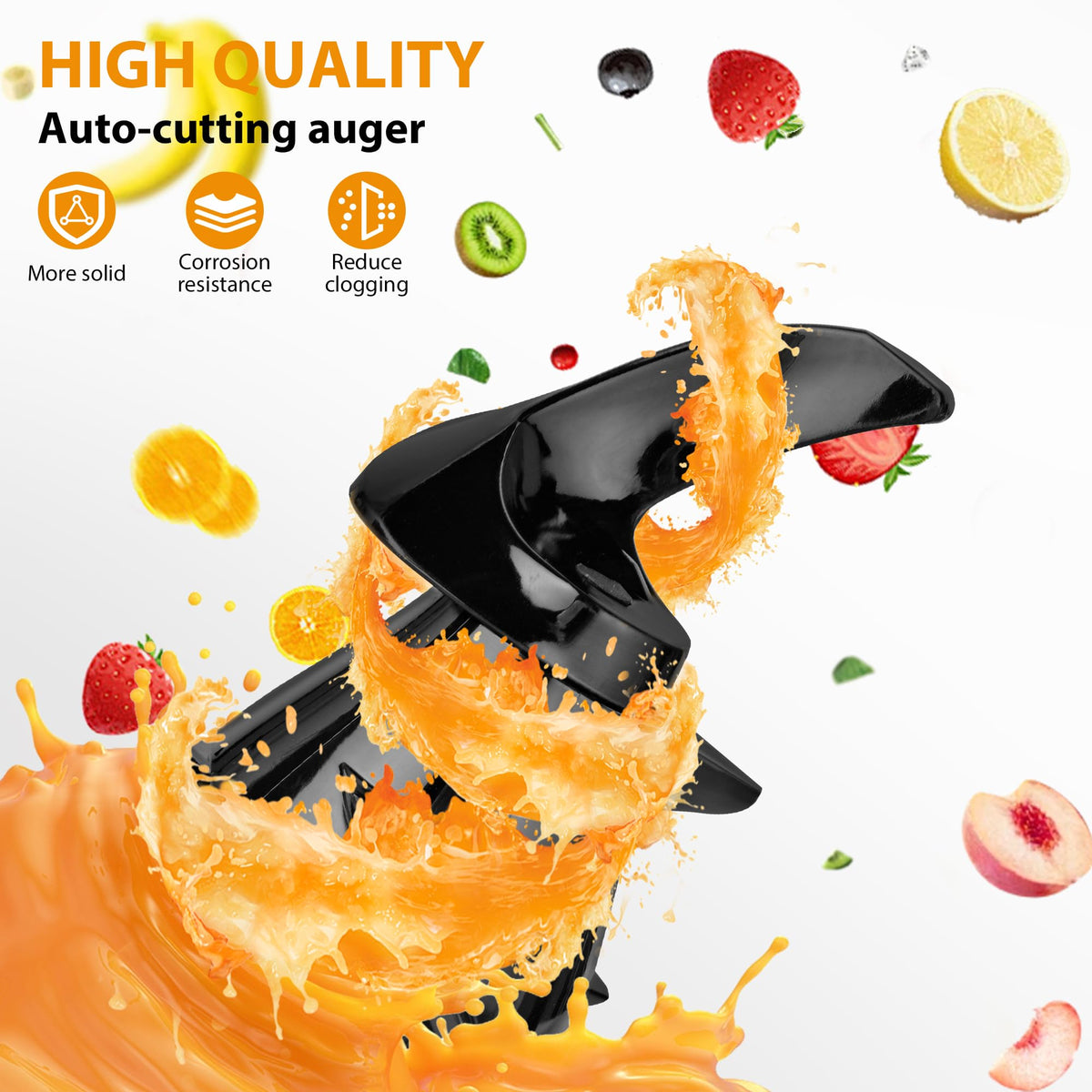 PUKOMC Fruits and Vegetables Juicer Machine for Home, Grey Color