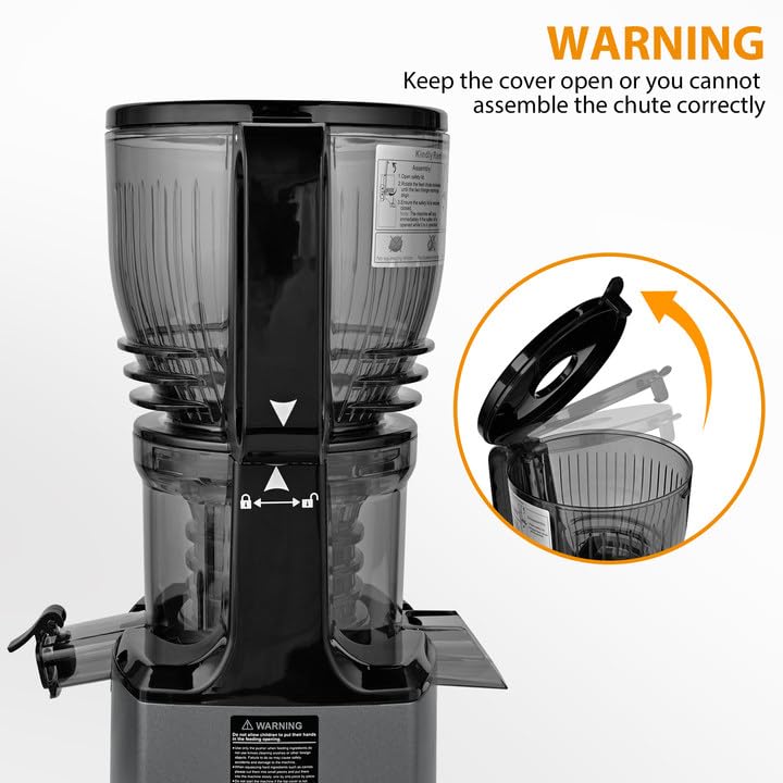 PUKOMC Fruits and Vegetables Juicer Machine for Home, Grey Color