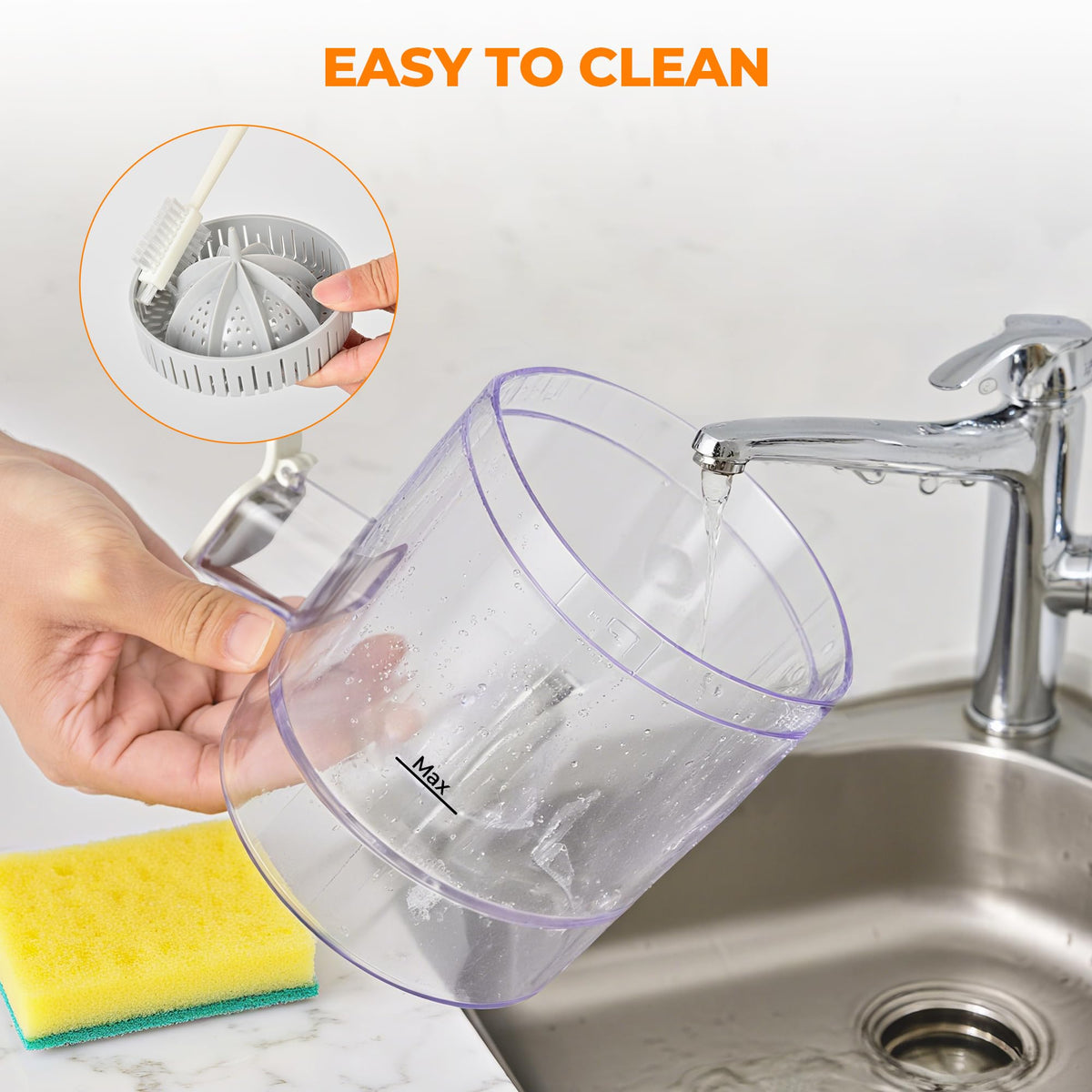 PUKOMC Electric Citrus Juicer for Home, White